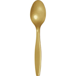Glittering Gold Spoons 24 ct