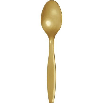 Glittering Gold Spoons 24 ct