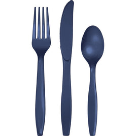 Navy Assorted Cutlery 24 ct. 