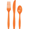 Sunkissed Orange Assorted Cutlery 24 ct 