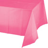 Candy Pink Plastic Tablecover 54 in. X 108 in. 1 ct 