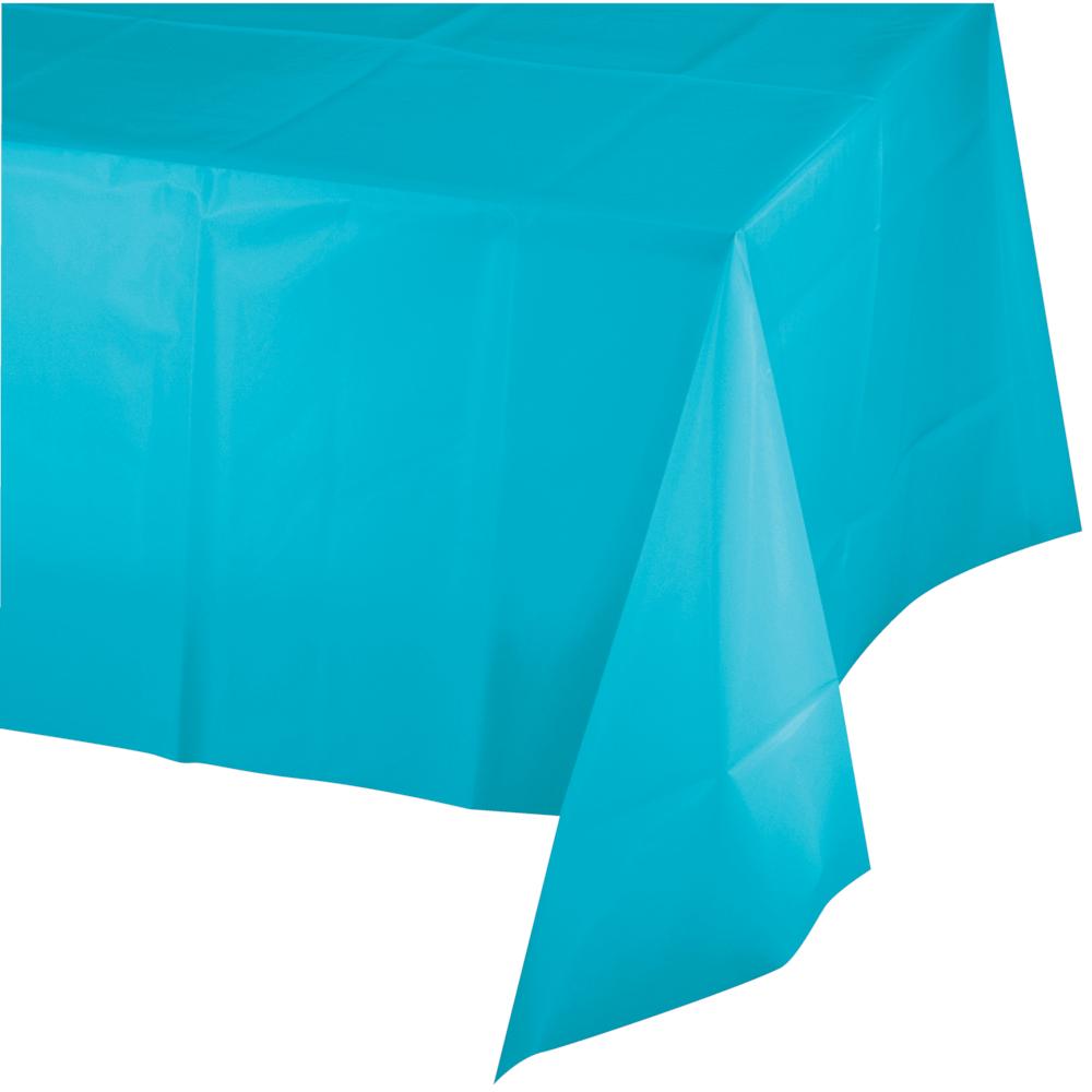 BERMUDA PLASTIC TABLECOVER 54IN. X 108IN.  1 CT. 