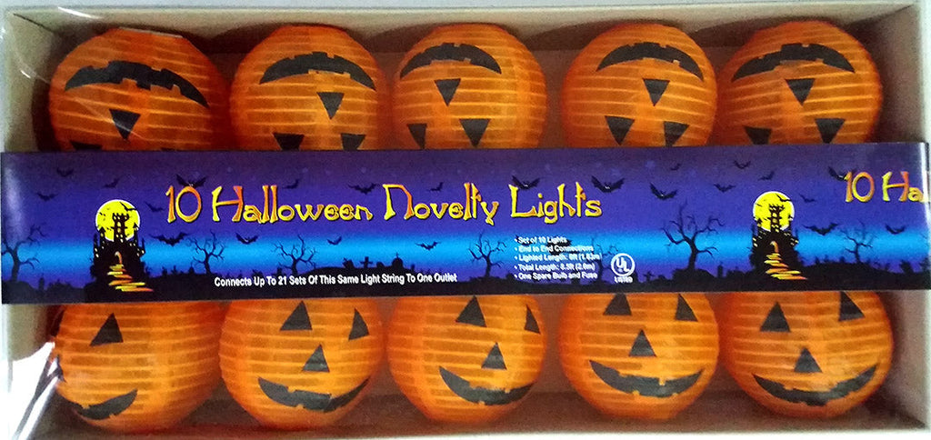 10ct Pumpkin Lantern Lights