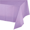 LUSCIOUS LAVENDER PLASTIC TABLECOVER  54IN. X 108IN.  1CT. 