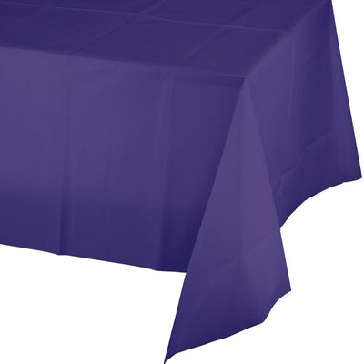 Purple Plastic Tablecover 54 in X 108 in 1 ct. 