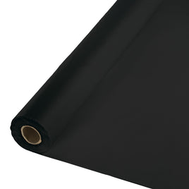 Black Velvet Banquet Plastic Table Roll 100 ft.