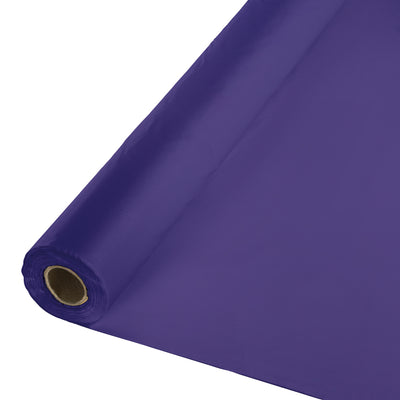 Purple Banquet Plastic Table Roll 100 ft.