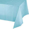PASTEL BLUE PLASTIC TABLECOVER  54IN. X 108IN.  1CT. 