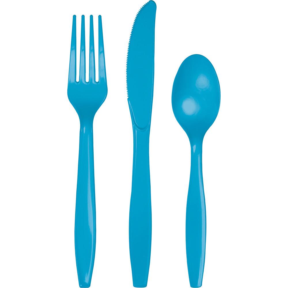 Turquoise Assorted Cutlery 24 ct. 