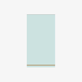 16 PK Mint with Gold Stripe Guest Paper Napkins