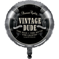 18" Vintage Dude Foil Balloon