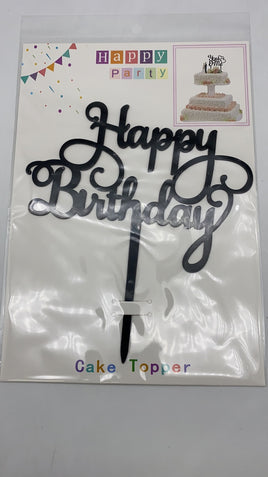 Acrylic Happy Birthday Cake Topper