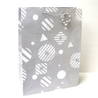 Gray and Silver Extra Large Gift Bag