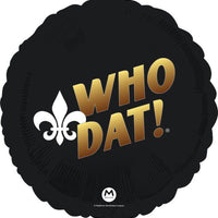 18" WHO DAT FOIL BALLOON