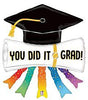 44" YOU DID IT DIPLOMA SHAPE