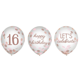 Sweet Sixteen Confetti Balloon