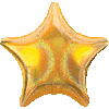 19in Gold Dazzler Star