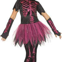 Skele-Girl Child Costume- Pink