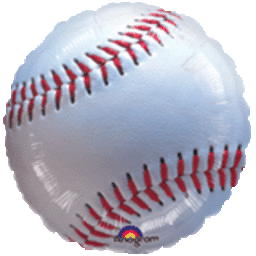 18" Championship Baseball Foil Balloon