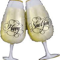 30" New Year's Toasting Glasses