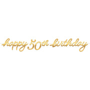Golden Age Birthday 50th Letter Banner