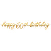 Golden Age Birthday 60th Letter Banner