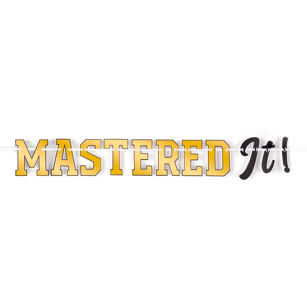 Mastered It Grad Letter Banner | Party Stop