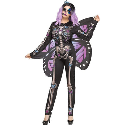 Blue Butterfly Bones Adult Costume