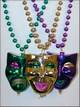 Mardi Gras Themes Comedy- Large Tragedy Medallion