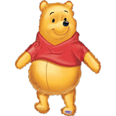 29" BIG AS LIFE POOH SHAPE