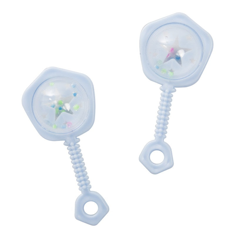 Blue Baby Rattle Favors 2.5  6ct"