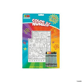 CRAYON BY NUMBER SHEETS