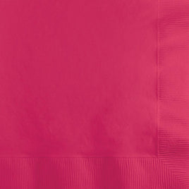 Hot Pink Beverage Napkins 50 ct . 