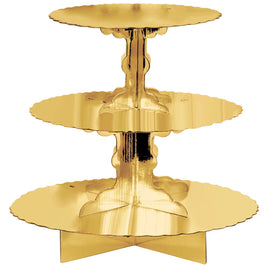 Treat Stand w/Border - Gold