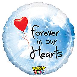 21" Forever In Our Hearts Foil Balloons