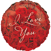 17" I Love You Roses Foil Balloon