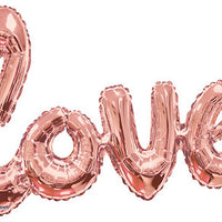 36" Rose Gold Love Script Shaped Balloon