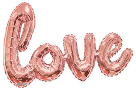36" Rose Gold Love Script Shaped Balloon