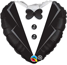 18" Wedding Tuxedo Foil Balloon