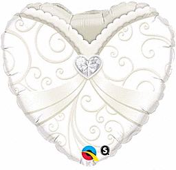 18" Wedding Gown Foil Balloon