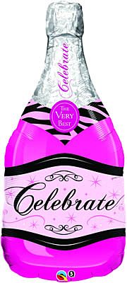 40" CHAMPAGNE BOTTLE-Pink