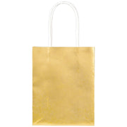 GOLD FOIL MINI PAPER BAG WITH HANDLE  1 CT. 