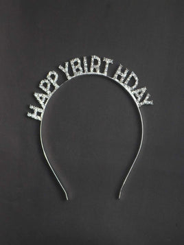 Happy Birthday Rhinestone Headband
