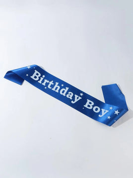 Birthday Boy Satin Sash