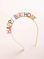 Happy Birthday Rhinestone Headband
