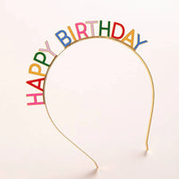 Happy Birthday Rhinestone Headband