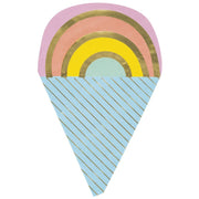 Pastel Ice Cream Shaped Luncheon Napkins  16ct - Foil Stamping