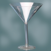 12" Plastic Martini Glass 1ct.