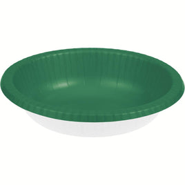 EMERALD GREEN PAPER BOWLS 20 CT.
