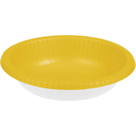 SCHOOL BUS YELLOW PAPER BOWLS 20 CT. 